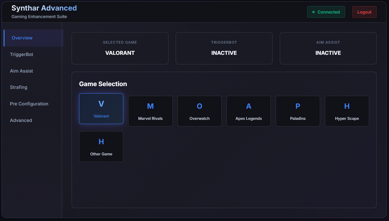 Synthar.cc Advanced Web Interface